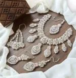 Heavy bridal necklace set - Image 4