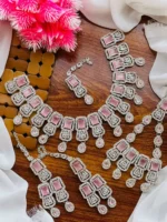 Zircon bridal set with jhumar