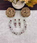 Indian Zircon necklace set - Image 3