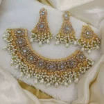 Heavy pearl bridal set - Image 3