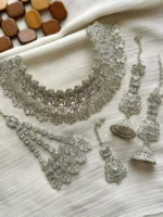 Zircon Floral bridal set