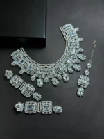 Zircon AD necklace set with teeka - Image 3