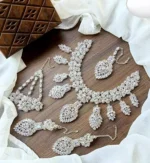 Heavy bridal necklace set - Image 3