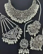 Zircon bridal set with jhumar - Image 3