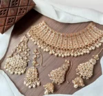 Full Kundan bridal jhumar set - Image 3