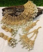 Kundan bridal set with jhumar - Image 3