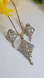 Indian zircon pendant set-018